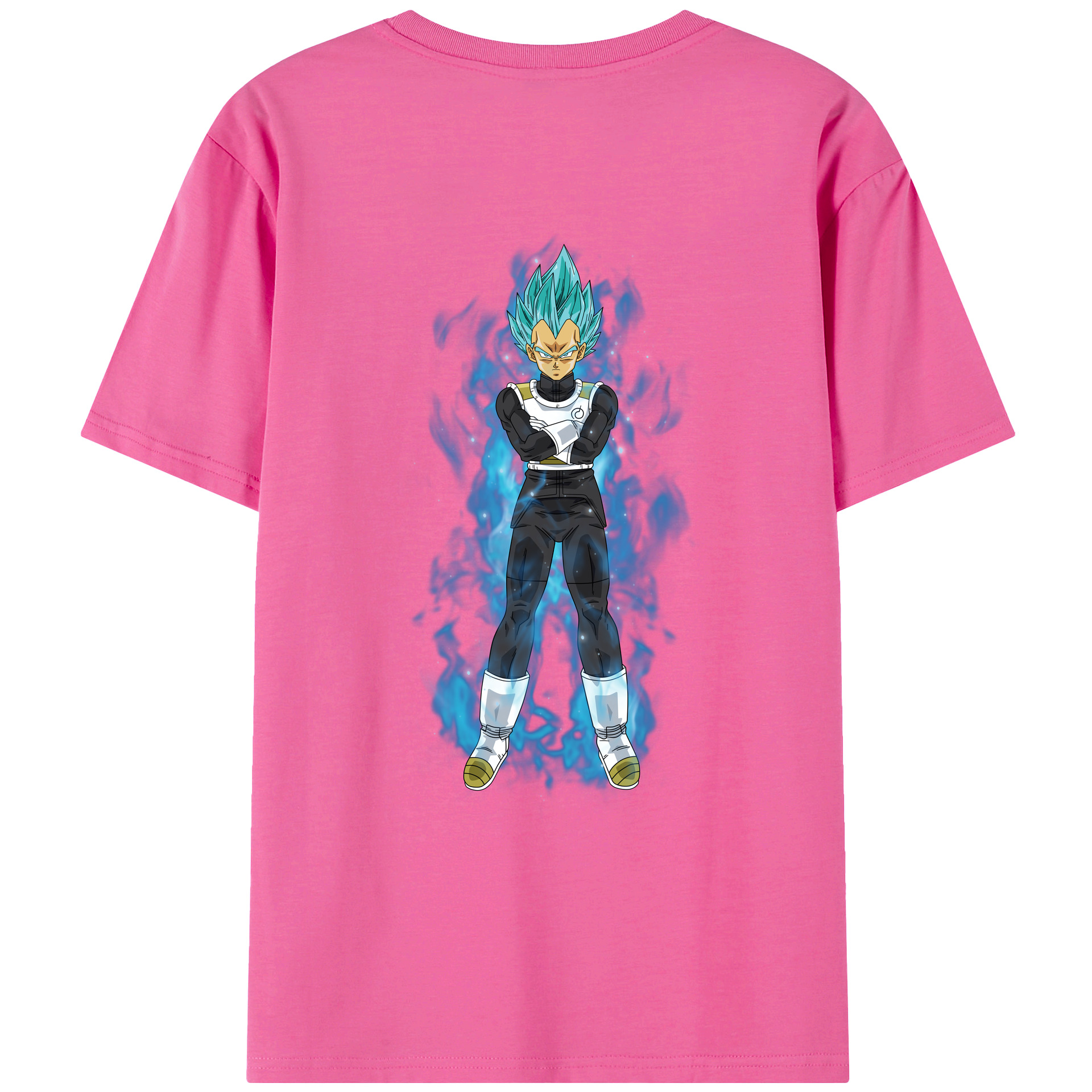 （画像用） ドラゴンボール ベジータ四世（Bejīta Yonsei）DRAGON BALL Vegeta IV レディース半袖Tシャツ(バックプリント)
